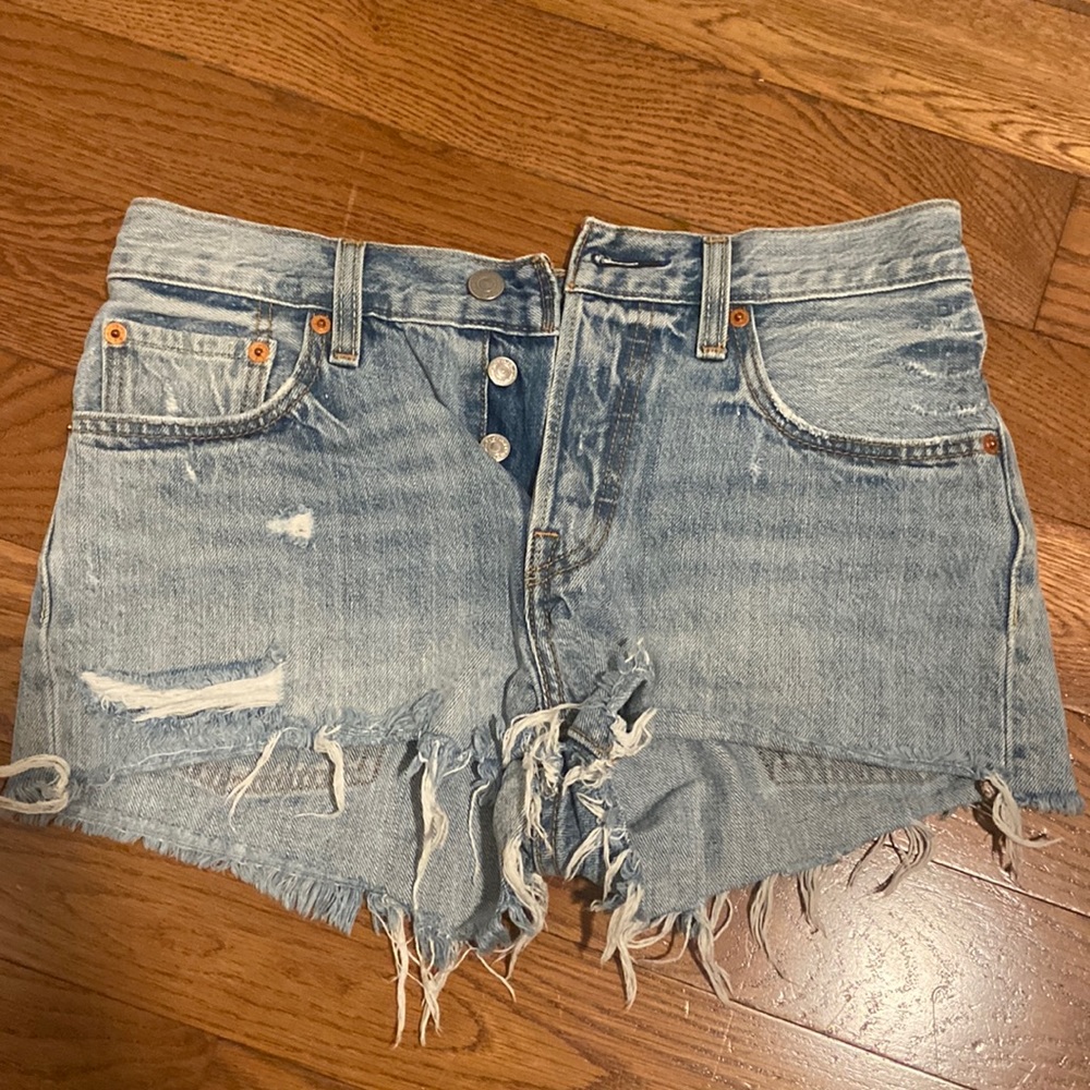 Denim shorts